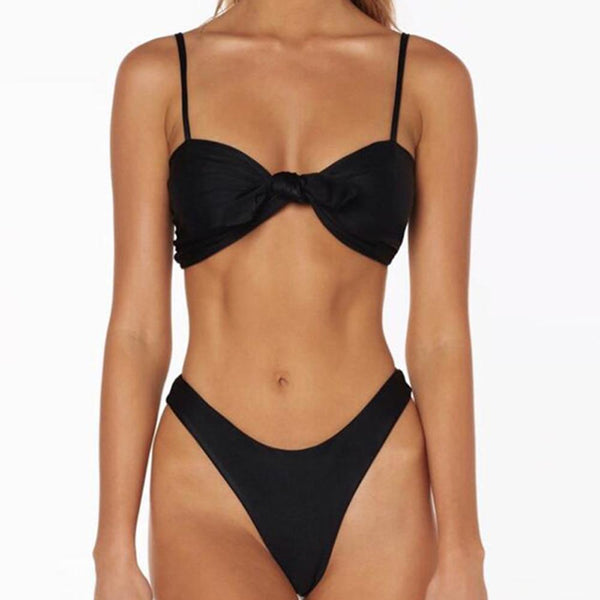 Isabell - Front Tie Low Waist Bikini
