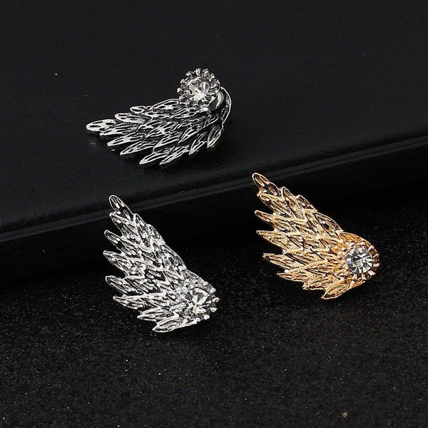 Retro Angel Wing Droplet Earrings