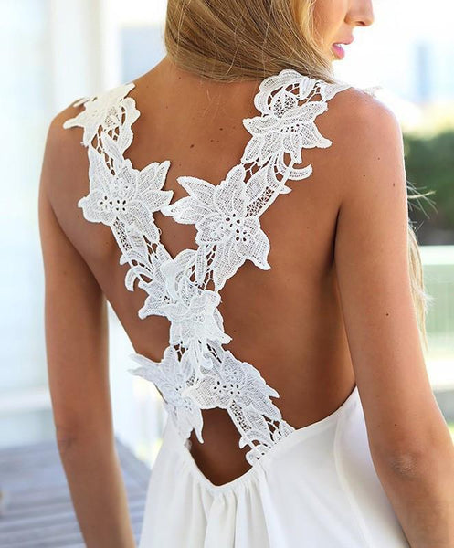 Wildflower - Backless Lace Dress