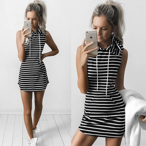 Pariah - Striped Sweater Dress
