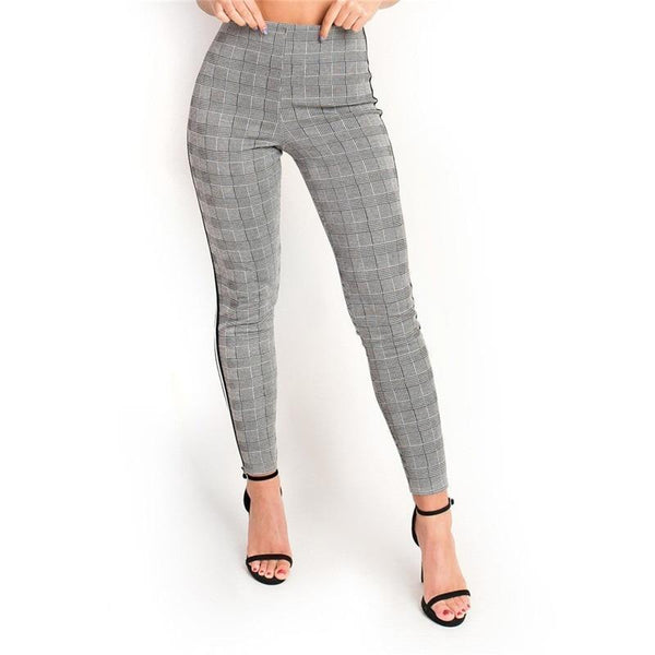 Rebecca - Elastic Side Strip Pants