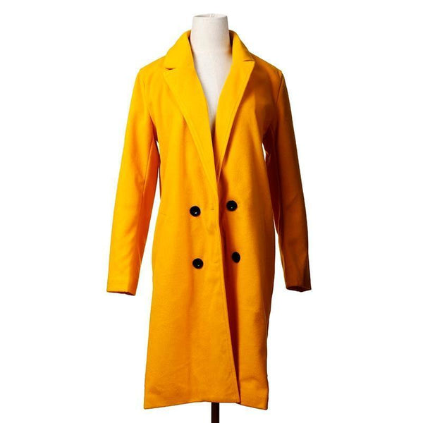 Sophia - Woolen Blend Long Overcoat
