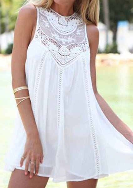 Lea - White Lace Dress