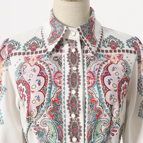 Billie - Vintage Floral Long Sleeve Dress