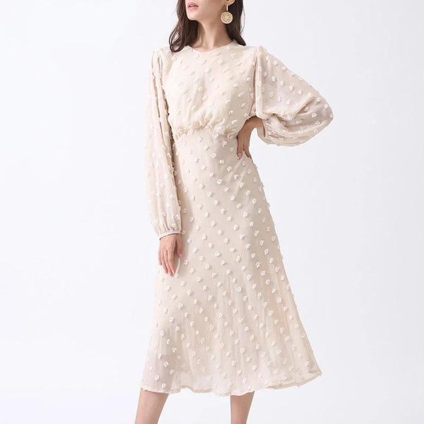 Emmy - Long Sleeve Chiffon Dress