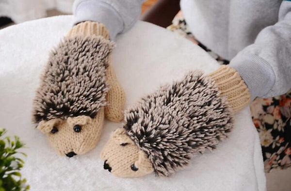 Cute Hedgehog Mittens