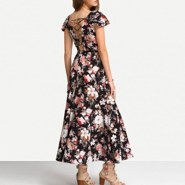 Fifty - The Floral Short-Sleeve Dress