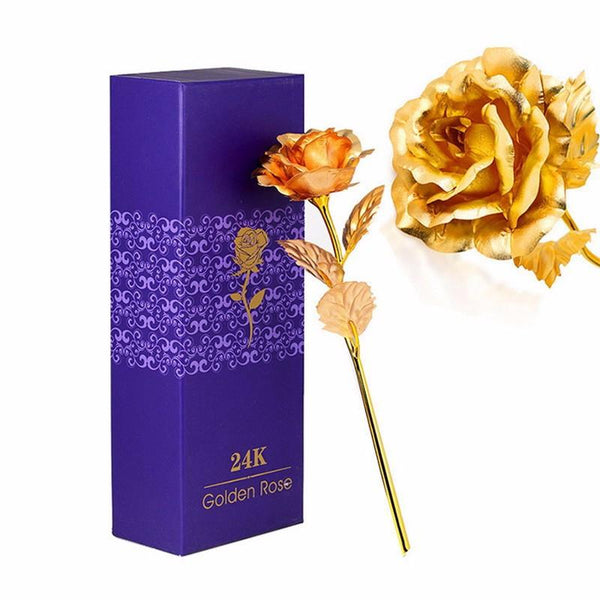 24kt Gold Foil Rose - With Box
