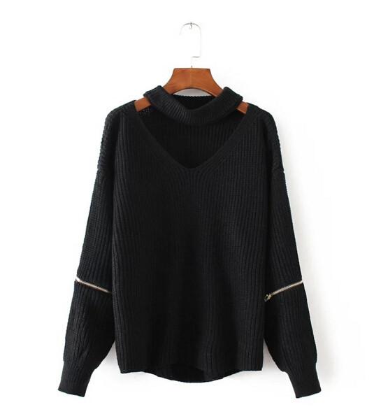 Chunky Knit Cut-Out Sweater