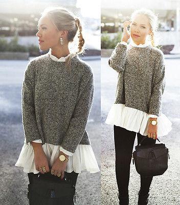 Dyba - Long Sleeve Loose Knitted Sweater