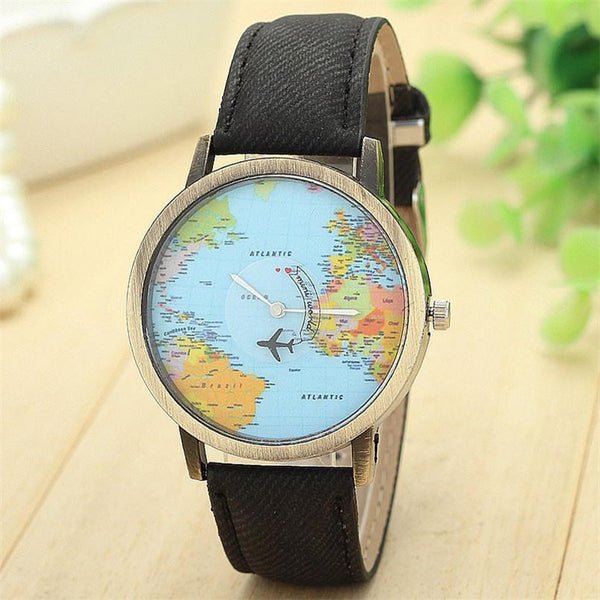 The Globetrotter Watch (with Moving Plane)