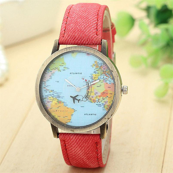 The Globetrotter Watch (with Moving Plane)