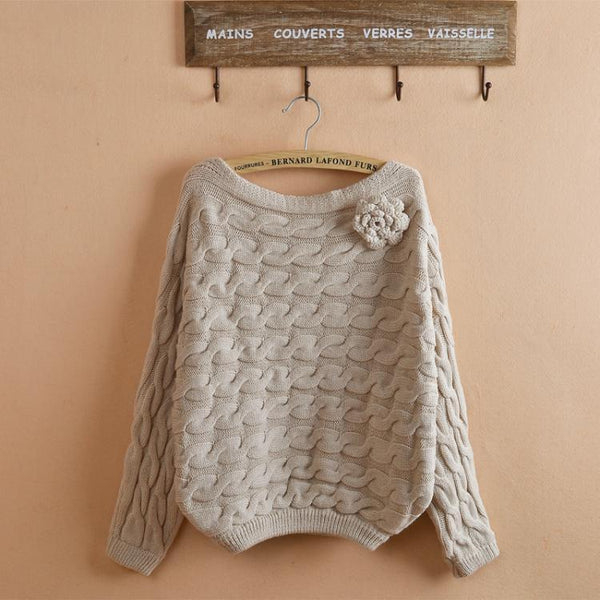 Rose Knit Sweater Top