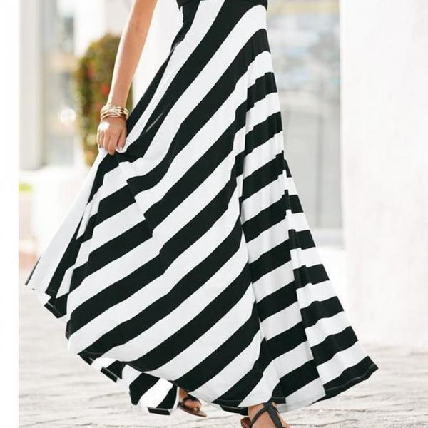 Adicolo - Strapless Striped Dress