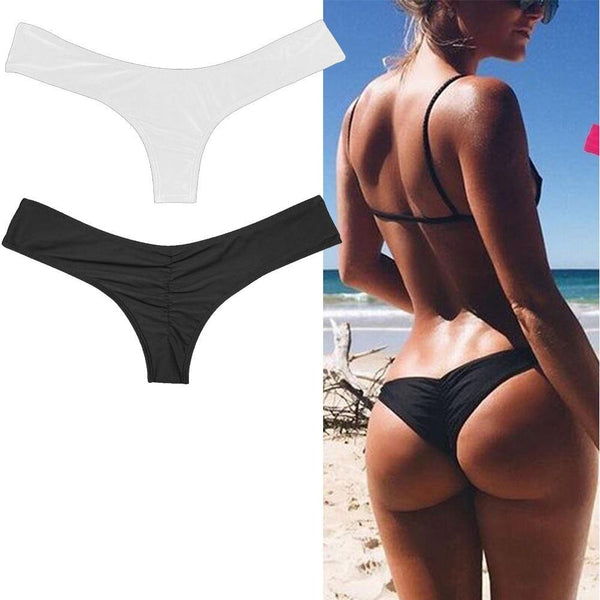 Clara - Ruched Backside Brazilian Bikini Bottom