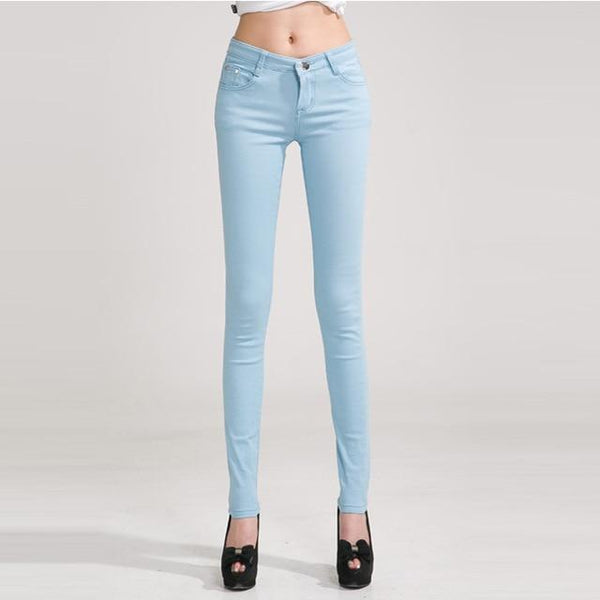 Skinny Pencil Leg Casual Stretch Jeans