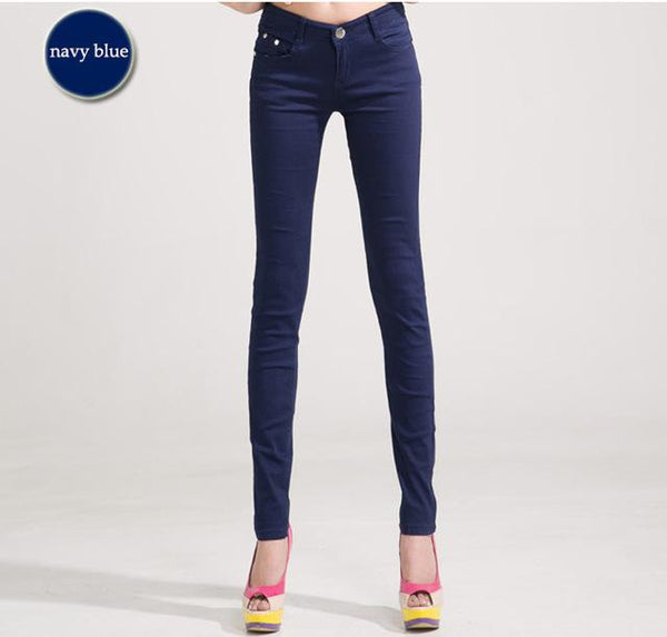 Skinny Pencil Leg Casual Stretch Jeans