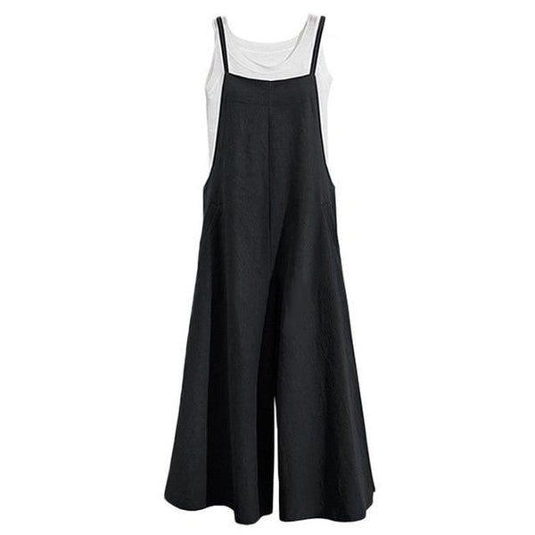 Abigail - Loose Fit Wide Leg Overalls