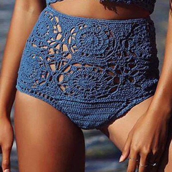 Sofia - High Waist Crochet Bikini Bottom